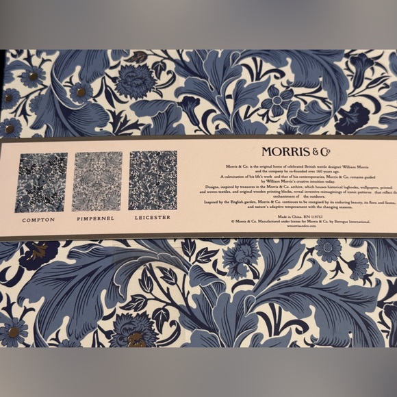 Set of 3 Morris & Co. Notebook / Journals large 9.75” x 7.5” Lined Gold Foil NWT - Picture 9 of 9